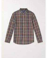Polo Ralph Lauren - Kariertes Hemd aus Baumwolle mit Button-Down-Kragen und Logostickerei - Lyst