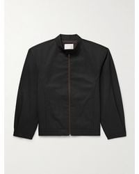 Amomento - Striped Wool-Blend Jacket - Lyst