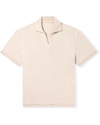 STÒFFA - Cotton-piquè Polo Shirt - Lyst