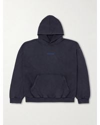 Balenciaga - Logo-embroidered Cotton-jersey Hoodie - Lyst