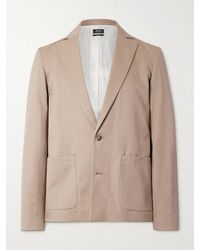 A.P.C. - Luc Unstructured Wool And Cotton-Blend Twill Suit Jacket - Lyst