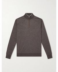 Peter Millar - Excursionist Merino Wool-blend Half-zip Sweater - Lyst