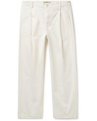 Barena - Tartan Straight-leg Pleated Cotton-blend Gabardine Trousers - Lyst