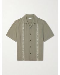 Aimé Leon Dore - Embroidered Linen-Blend Shirt - Lyst