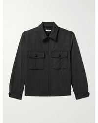 Theory - Lucas Ossendrijver Pinstriped Flannel Jacket - Lyst