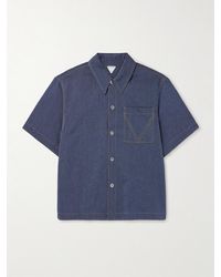 Bottega Veneta - Oversized Wool And Cotton-Blend Drill Shirt - Lyst