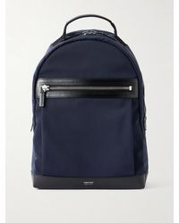 Tom Ford - Leather-Trimmed Nylon Backpack - Lyst