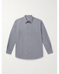 A.PRESSE - Cotton And Silk-Blend Shirt - Lyst
