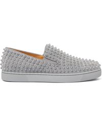 louboutin slip ons