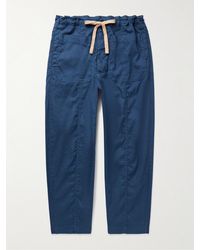 Barena - Cester Wide-leg Garment-dyed Linen-blend Drawstring Trousers - Lyst