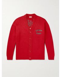 KENZO - Verdy Logo-Appliquéd Wool And Cotton-Blend Cardigan - Lyst