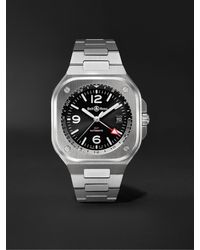Bell & Ross - Br 05 Automatic Gmt 41mm Stainless Steel Watch - Lyst