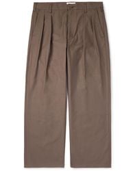 WTAPS - Straight-leg Cotton-twill Trousers - Lyst
