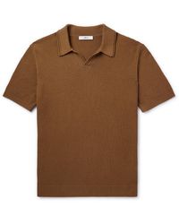MR P. - Knitted Organic Cotton Polo Shirt - Lyst