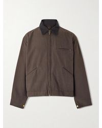 A.PRESSE - Detroit Cotton And Silk-blend Jacket - Lyst