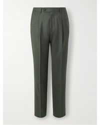 Paul Smith - Straight-Leg Pleated Wool And Cashmere-Blend Suit Trousers - Lyst