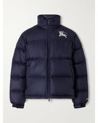 Burberry - Highlands Logo-Embroidered Quilted Shell Down Jacket - Lyst