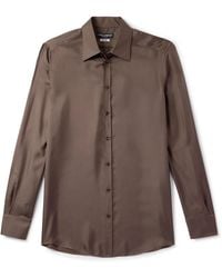 Dolce & Gabbana - Martini Silk-Twill Shirt - Lyst