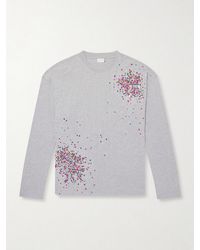 Dries Van Noten - Embellished Cotton-Jersey T-Shirt - Lyst