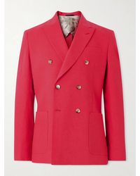 Paul Smith - Double-Breasted Linen Blazer - Lyst