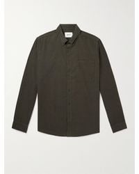 NN07 - Arne 5082 Button-down Collar Organic Cotton-corduroy Shirt - Lyst