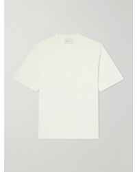 Ami Paris - Logo-Embroidered Cotton-Jersey T-Shirt - Lyst