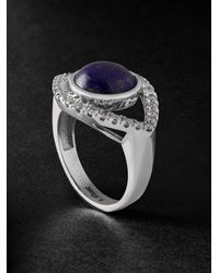 Jacquie Aiche - Eye Large Lapis Lazuli And Diamond Ring - Lyst