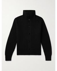 Tom Ford - Ribbed Wool And Cashmere-blend Cardigan - Lyst