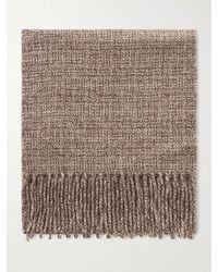Loro Piana - Fringed Cashmere-tweed Scarf - Lyst