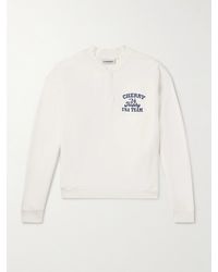 CHERRY LA - Trophy Embroidered Printed Cotton-jersey Henley Sweatshirt - Lyst