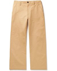 Marni - Wide-leg Cotton-gabardine Trousers - Lyst