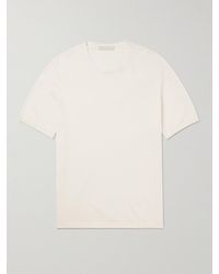 Saman Amel - Slim-fit Cotton And Cashmere-blend T-shirt - Lyst