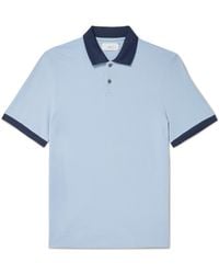MR P. - Two-Tone Piqué Golf Polo Shirt - Lyst