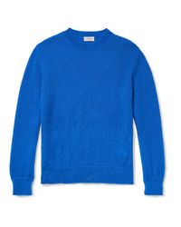 Off-White c/o Virgil Abloh - Logo-jacquard Mohair-blend Sweater - Lyst