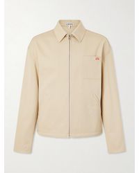 Loewe - Logo-Embroidered Cotton-Twill Jacket - Lyst