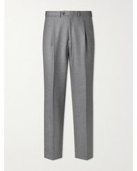 Saman Amel - Wide-leg Pleated Wool-flannel Suit Trousers - Lyst