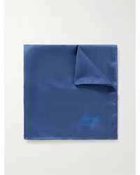 Charvet - Logo-print Silk Pocket Square - Lyst