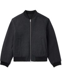 Dries Van Noten - Reversible Brushed-Twill And Printed Matte-Satin Bomber Jacket - Lyst