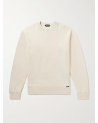 Tom Ford - Garment-Dyed Cotton-Jersey Sweatshirt - Lyst
