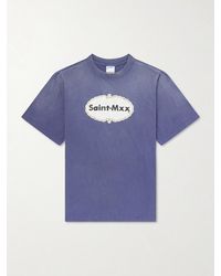 SAINT Mxxxxxx - Logo-Print Cotton-Jersey T-Shirt - Lyst