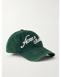 Acne Studios - Carliy Venice Logo-Embroidered Cotton Cap - Lyst