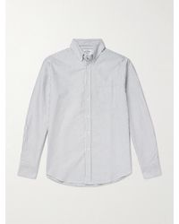 Portuguese Flannel - Belavista Button-Down Collar Pinstriped Cotton Oxford Shirt - Lyst