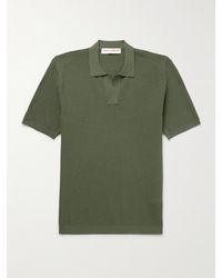 Orlebar Brown - Roddy Waffle-knit Lenzingtm Ecoverotm-blend Polo Shirt - Lyst
