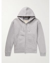 Our Legacy - Rascal schmal geschnittene Kapuzenjacke aus Baumwoll-Jersey mit Reißverschluss - Lyst