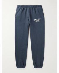 GALLERY DEPT. - Pantaloni sportivi a gamba affusolata in jersey di cotone con logo - Lyst