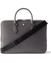 Montblanc - Textured-leather Briefcase - Lyst