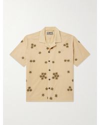 Kartik Research - Camp-Collar Embroidered Cotton Shirt - Lyst