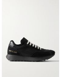 Common Projects - Track Classic Leather And Suede-trimmed Ripstop Sneakers - Lyst