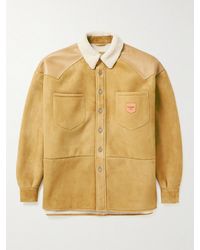 Acne Studios - Lurt Shearling-Trimmed Suede Jacket - Lyst