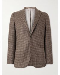 De Petrillo - Posillipo Houndstooth Wool-Tweed Blazer - Lyst